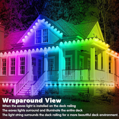Smart LED Outdoor Light Strips with Custom Color Options