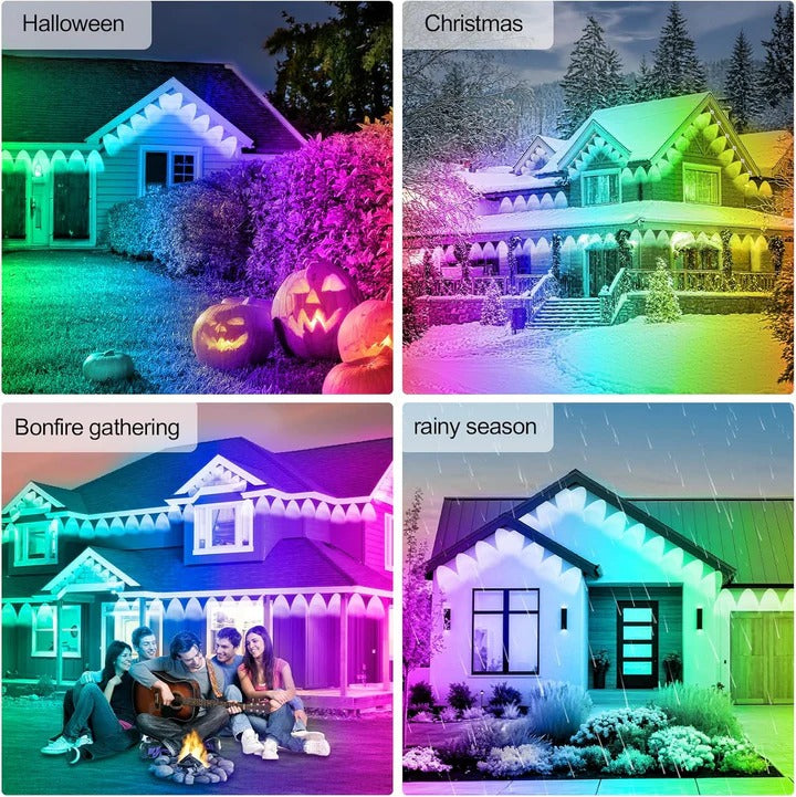 Smart LED Outdoor Light Strips with Custom Color Options