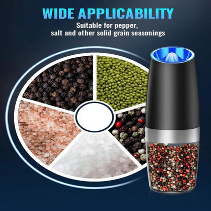 Smart Gravity Spice Mill with Effortless One-Hand Operation