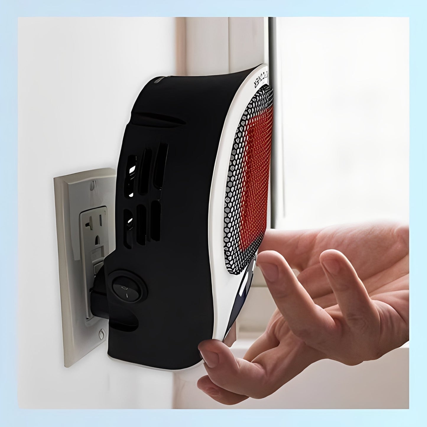 Compact Electric Heater with Safety Features for Small Spaces