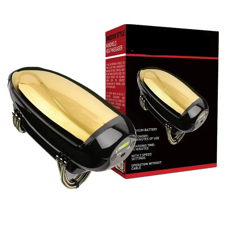 Portable Rechargeable Vibration Massager with Heat Function