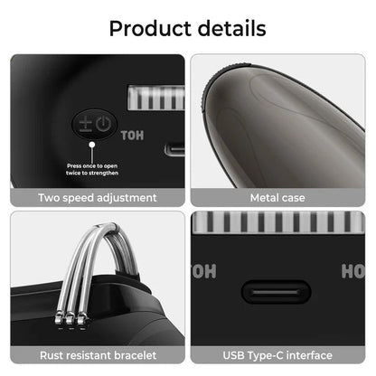 Portable Rechargeable Vibration Massager with Heat Function