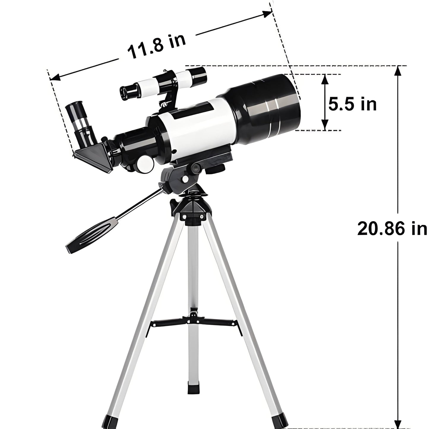 Versatile Stargazer Telescope with Easy-Setup Tripod, 150x Zoom