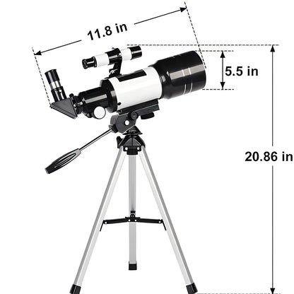 Versatile Stargazer Telescope with Easy-Setup Tripod, 150x Zoom