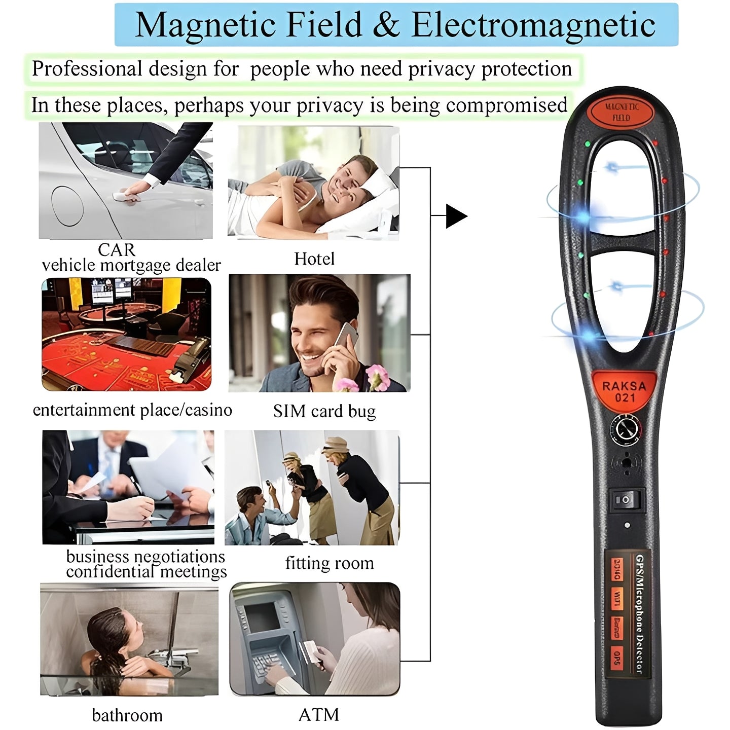 Portable Privacy Shield: RF Signal Scanner with Alerts
