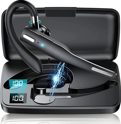 Comfort-Fit Bluetooth Headset with Noise-Canceling Microphones