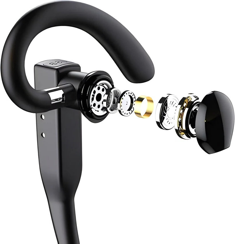 Comfort-Fit Bluetooth Headset with Noise-Canceling Microphones