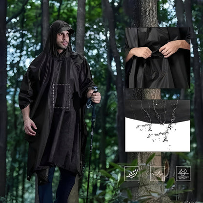 Compact Waterproof Poncho for Ultimate Rain Protection