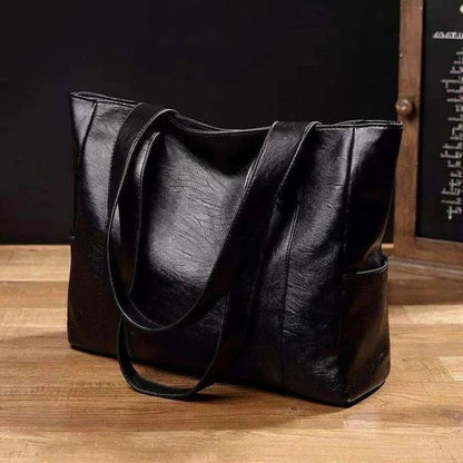 Stylish Faux Leather Messenger Bag with Smart Storage