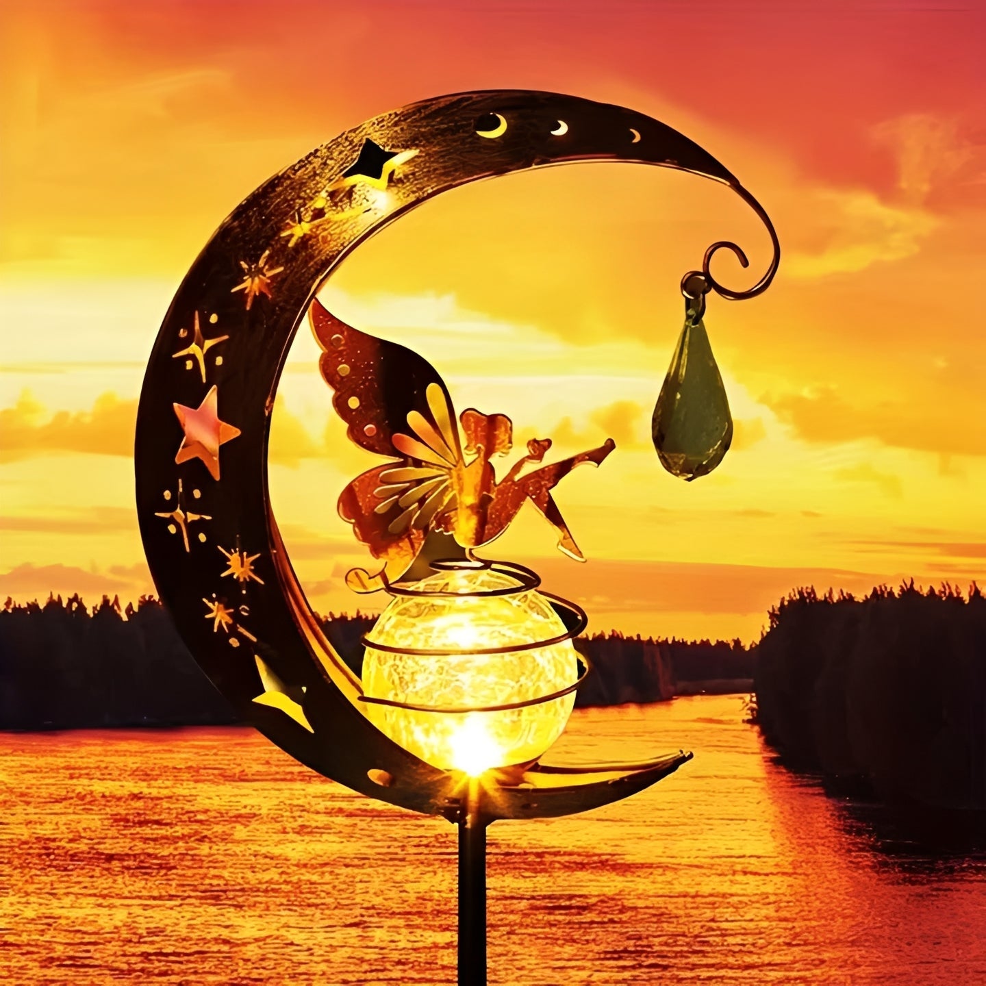 Luminous Solar Pathway Stake Lights for Enchanting Gardens