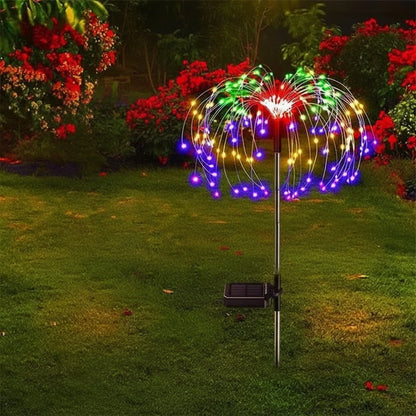Vibrant Solar-Powered Garden Lights with Adjustable Copper Wires