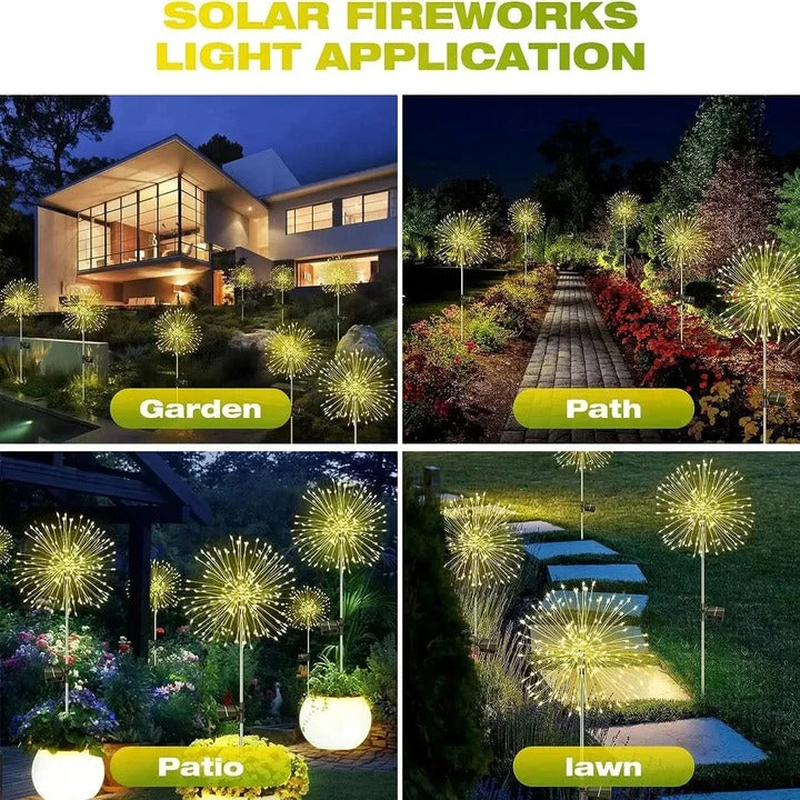 Vibrant Solar-Powered Garden Lights with Adjustable Copper Wires