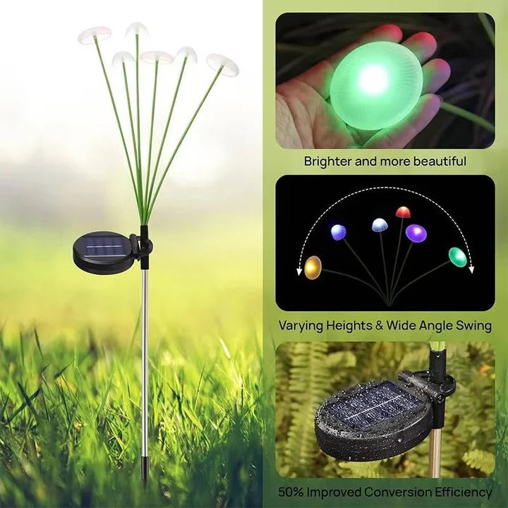 Enchanting Solar-Powered Color-Changing Garden Lights