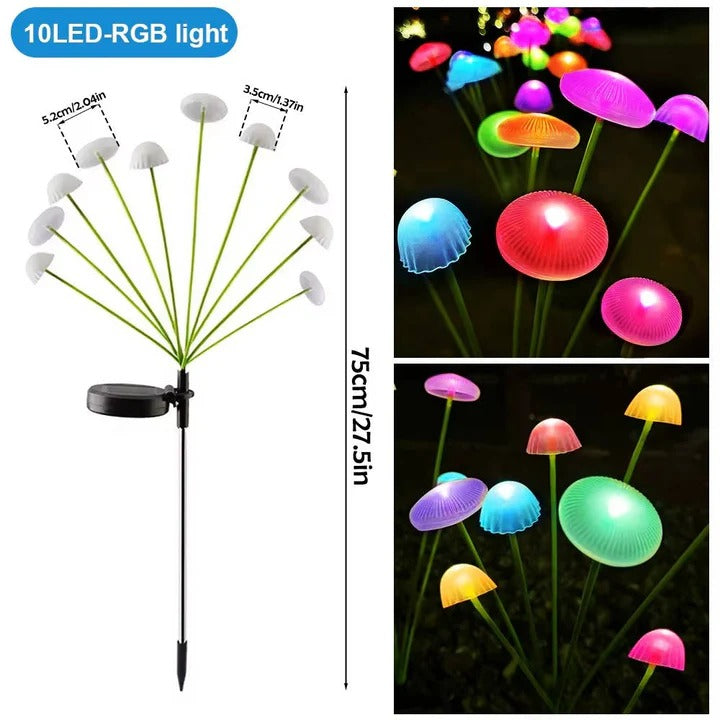 Enchanting Solar-Powered Color-Changing Garden Lights