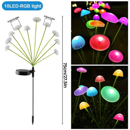 Enchanting Solar-Powered Color-Changing Garden Lights