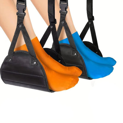 Comfortable Travel Foot Rest with Foam Support for Airplanes and Offices - Set of 2