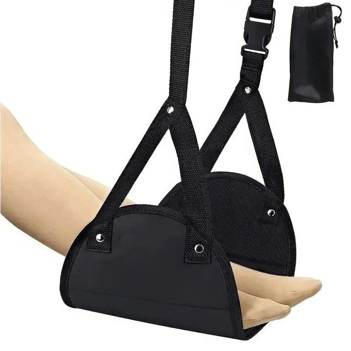 Comfortable Travel Foot Rest with Foam Support for Airplanes and Offices - Set of 2
