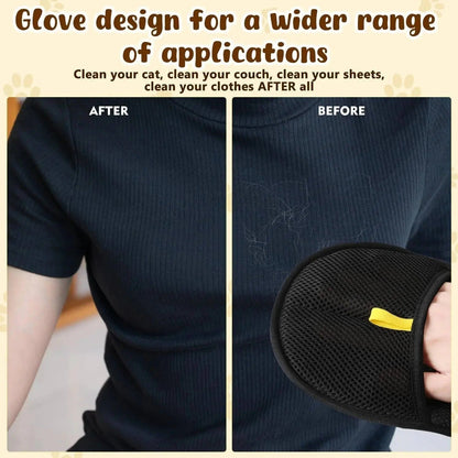 Effortless Pet Grooming Gloves for Shedding Control - Set of 2