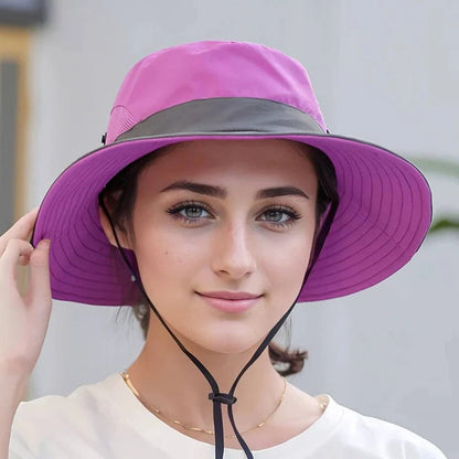 Versatile Sun Shield Hat with Customizable Fit and Travel-Friendly Design