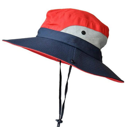 Versatile Sun Shield Hat with Customizable Fit and Travel-Friendly Design