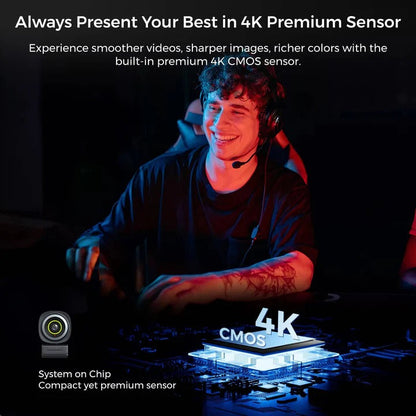 Ultra HD Webcam with 60fps Recording for Seamless Streaming