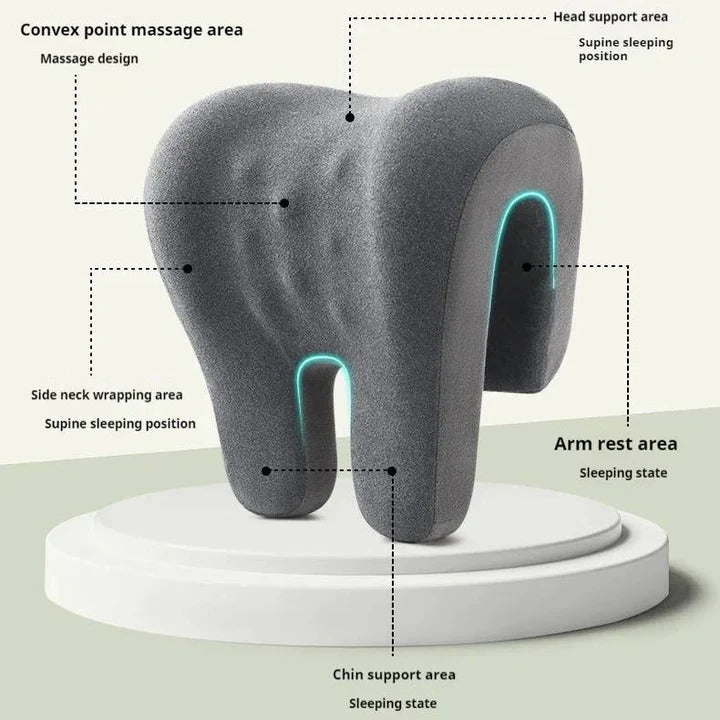 Ergonomic Neck Support Pillow with Adjustable Comfort