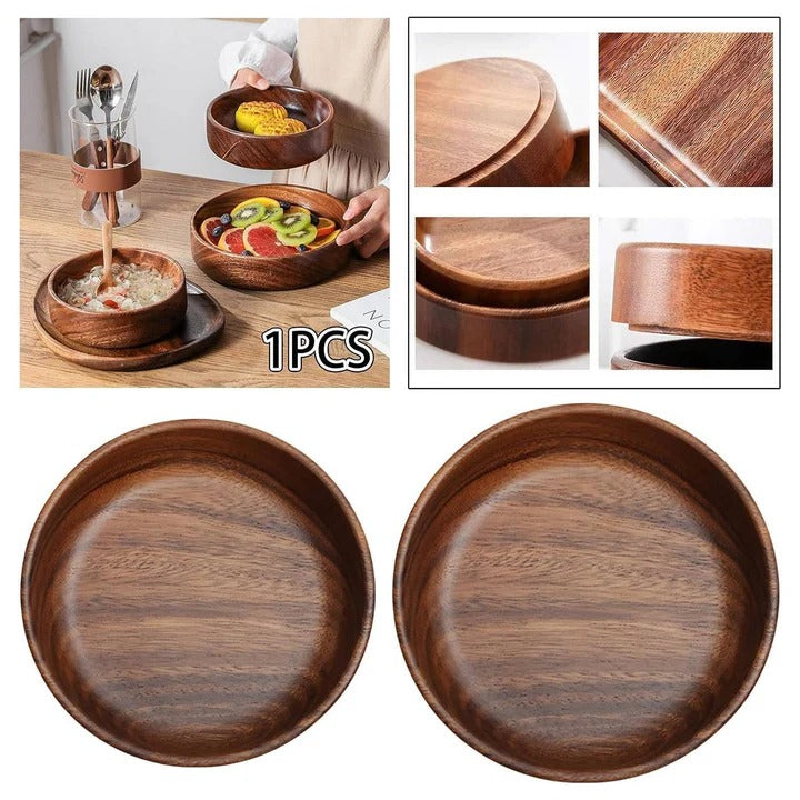 Elegant Walnut Serving Bowls - Set of 2 for All Occasions