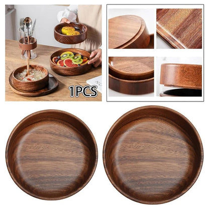 Elegant Walnut Serving Bowls - Set of 2 for All Occasions