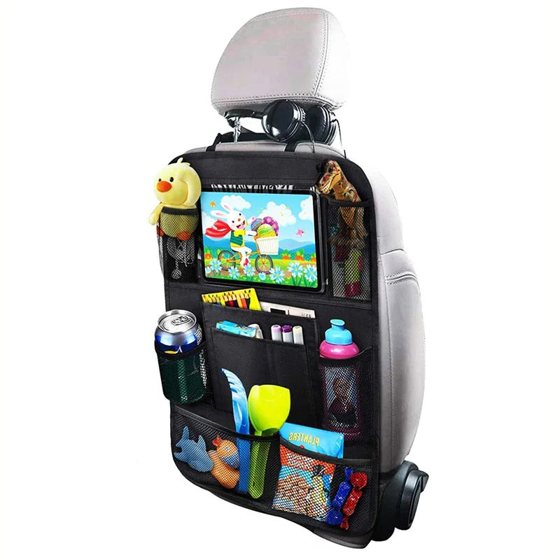 Multi-Pocket Car Seat Storage Solution for Family Travel