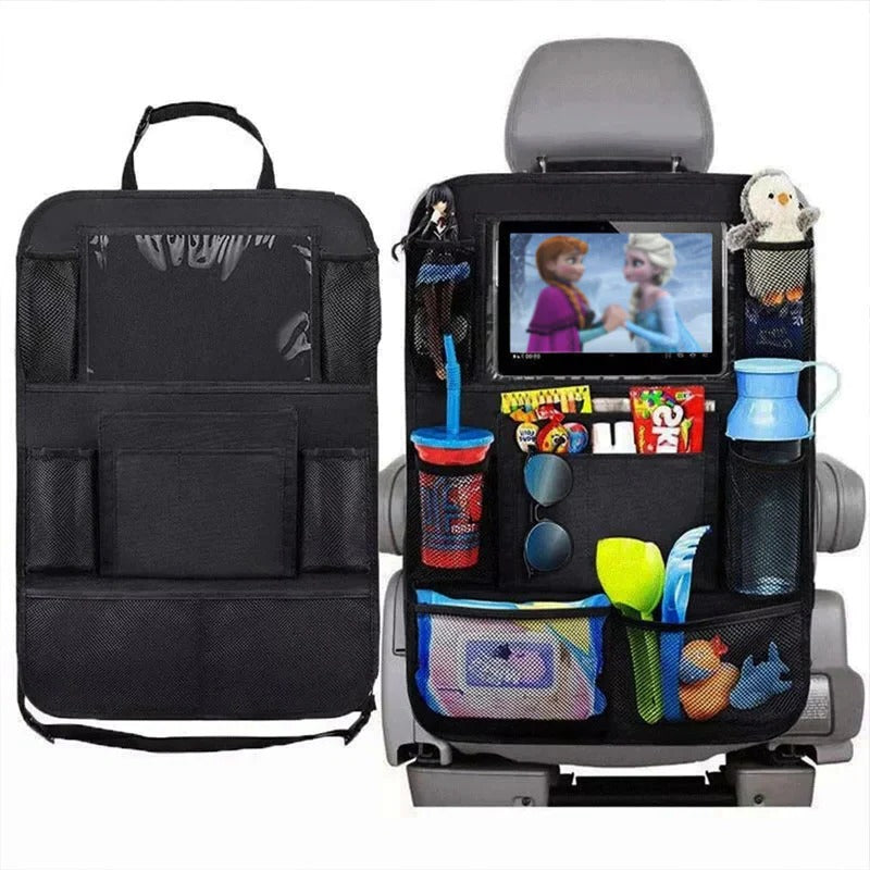 Multi-Pocket Car Seat Storage Solution for Family Travel