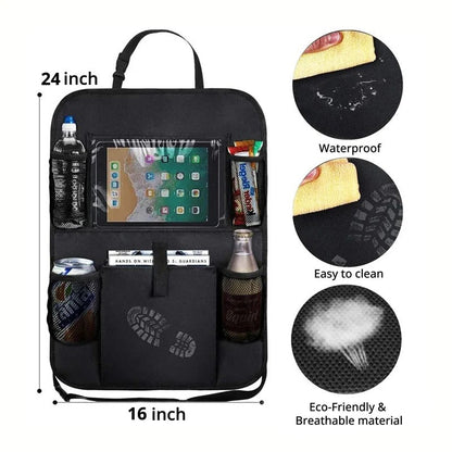 Multi-Pocket Car Seat Storage Solution for Family Travel