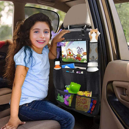 Multi-Pocket Car Seat Storage Solution for Family Travel