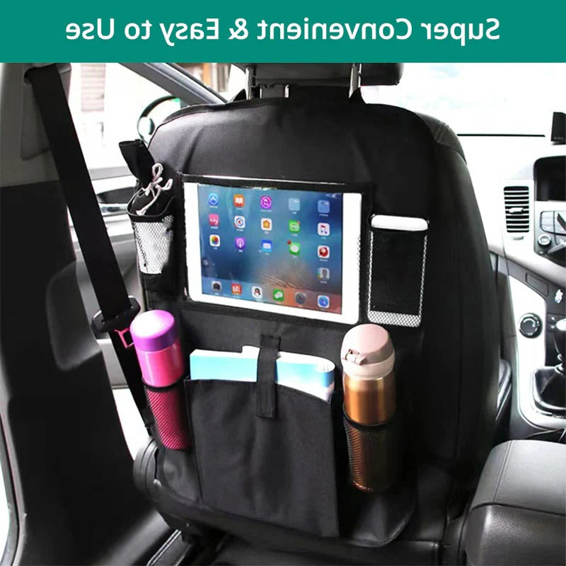 Multi-Pocket Car Seat Storage Solution for Family Travel