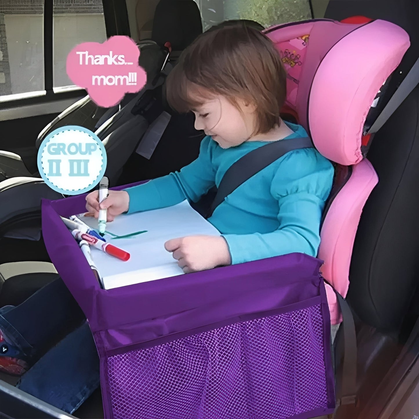 Portable Backseat Organizer for Kids and Families