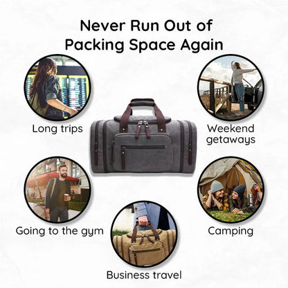 Versatile Expandable Travel Duffel with Ample Storage Space