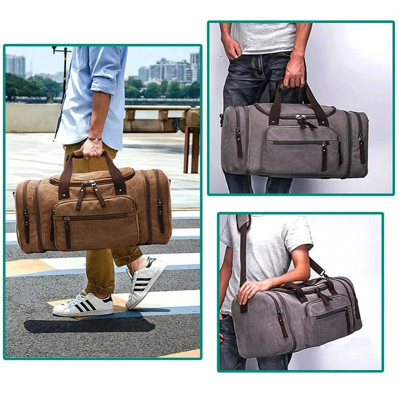 Versatile Expandable Travel Duffel with Ample Storage Space