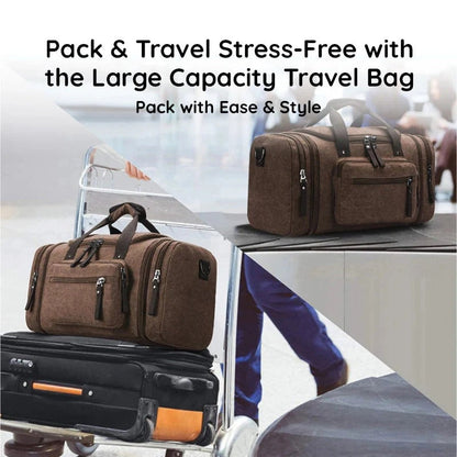 Versatile Expandable Travel Duffel with Ample Storage Space