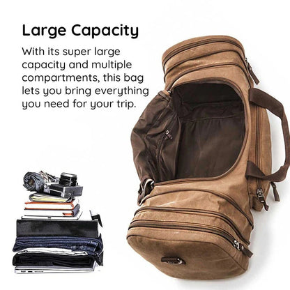 Versatile Expandable Travel Duffel with Ample Storage Space