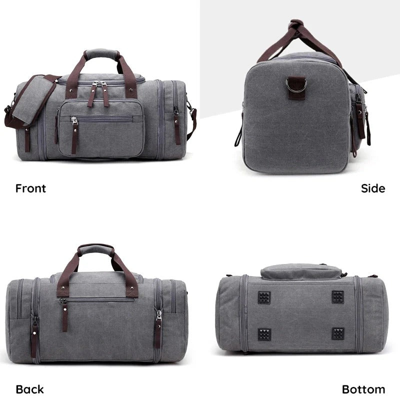 Versatile Expandable Travel Duffel with Ample Storage Space