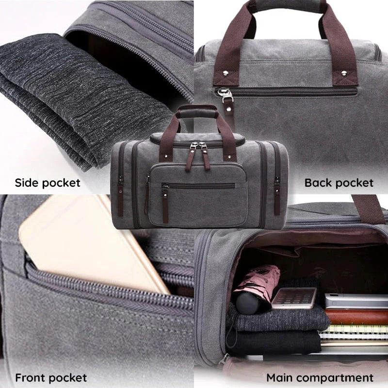 Versatile Expandable Travel Duffel with Ample Storage Space