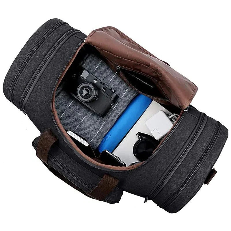Versatile Expandable Travel Duffel with Ample Storage Space