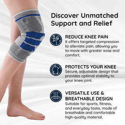Stabilizing Knee Support with Adjustable Compression Straps