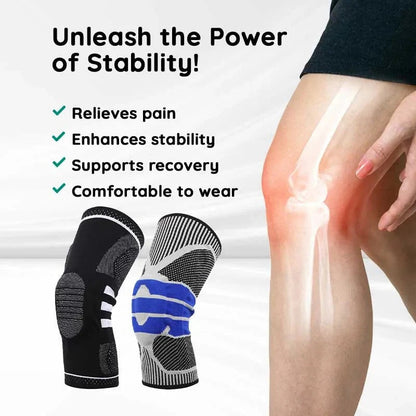 Stabilizing Knee Support with Adjustable Compression Straps