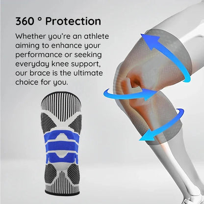 Stabilizing Knee Support with Adjustable Compression Straps