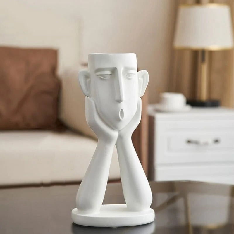 Artistic Face Shaped Planters for Stylish Home Decor