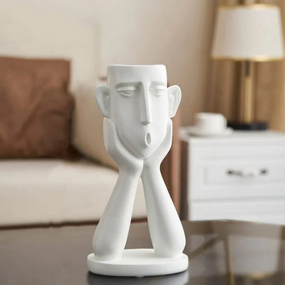Artistic Face Shaped Planters for Stylish Home Decor