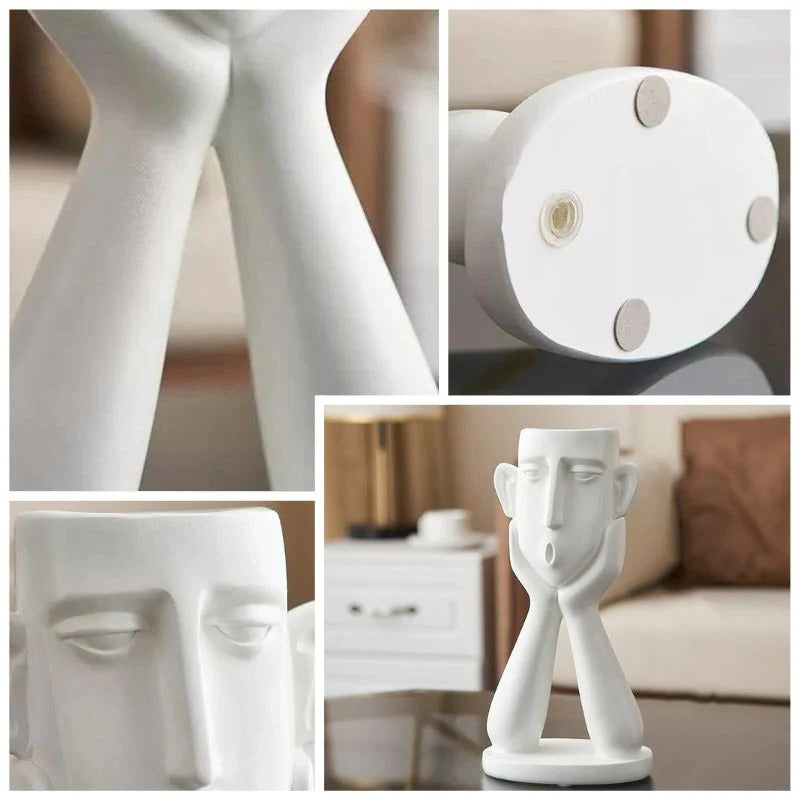 Artistic Face Shaped Planters for Stylish Home Decor