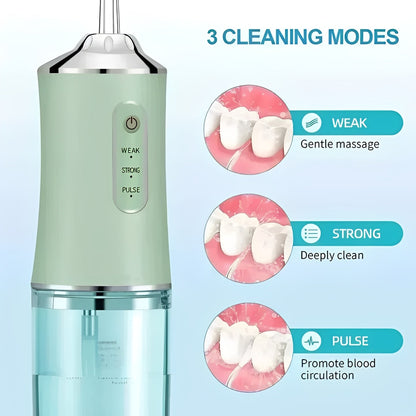 Compact Cordless Water Jet Cleaner with Interchangeable Tips