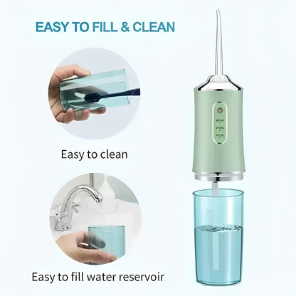 Compact Cordless Water Jet Cleaner with Interchangeable Tips