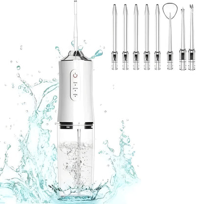 Compact Cordless Water Jet Cleaner with Interchangeable Tips